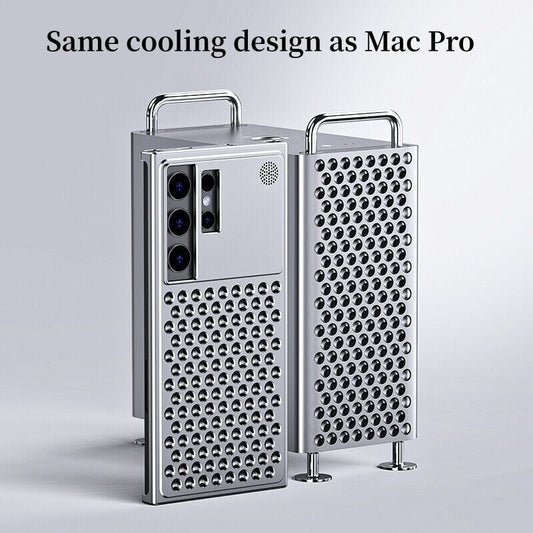 Samsung Galaxy S24 Ultra Heat Dissipation Aluminum Cooling Case with Aroma - Black