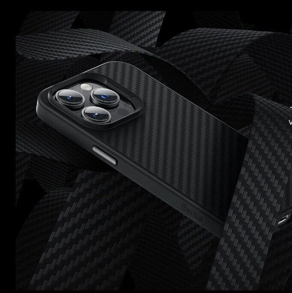 iPhone 16 Pro Max Smooth & Sleek Matte Finish Soft Carbon Case - Black