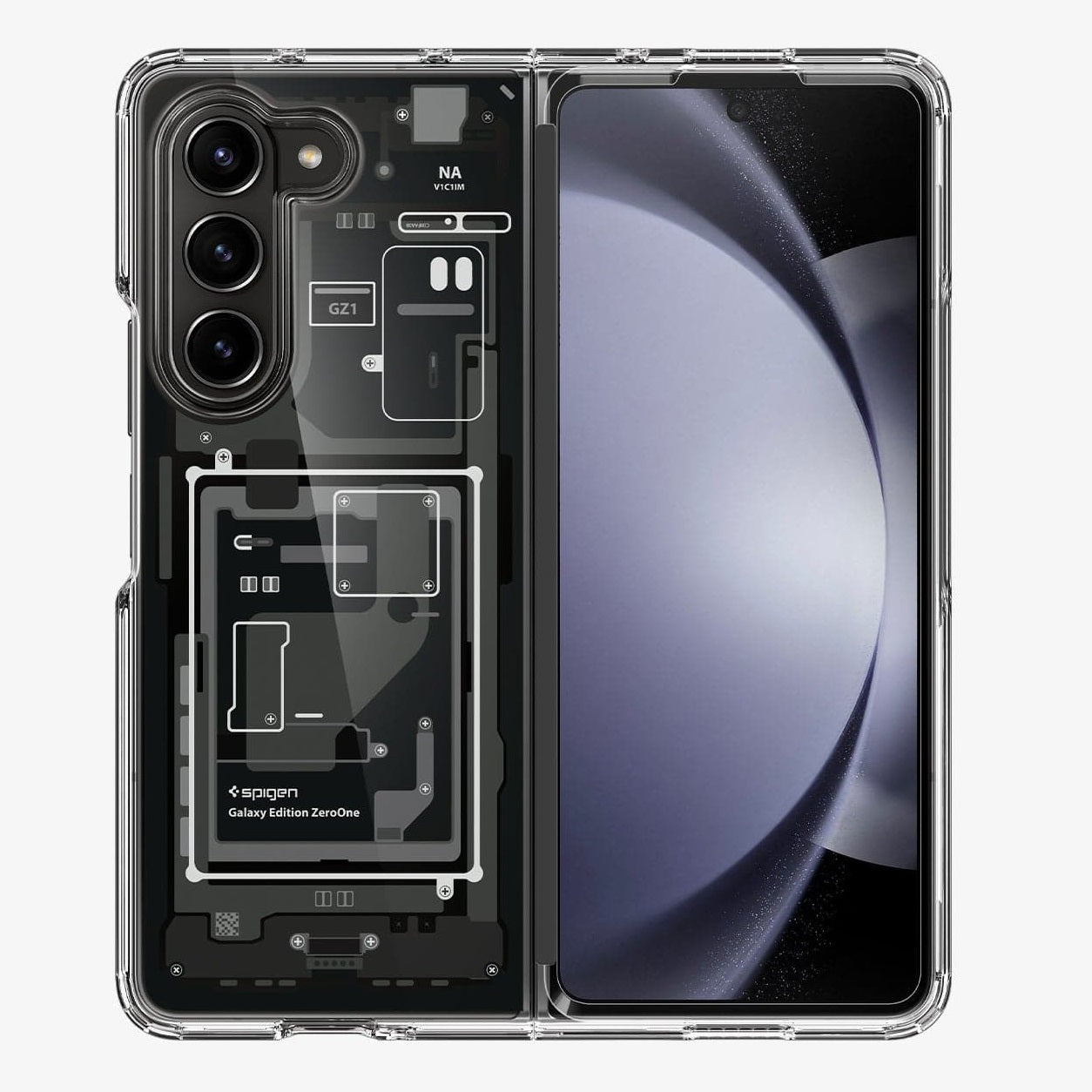 Samsung Galaxy Z Fold 5 Ultra Hybrid Back Cover Case (TPU + Poly Carbonate)