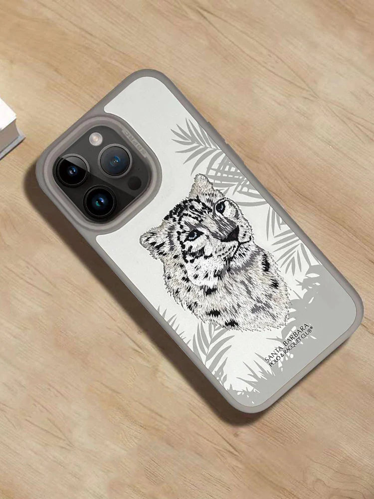 iPhone 15 Pro Savanna Series Santa Barbara Leather Case - White
