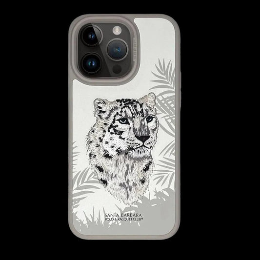 iPhone 15 Pro Savanna Series Santa Barbara Leather Case - White