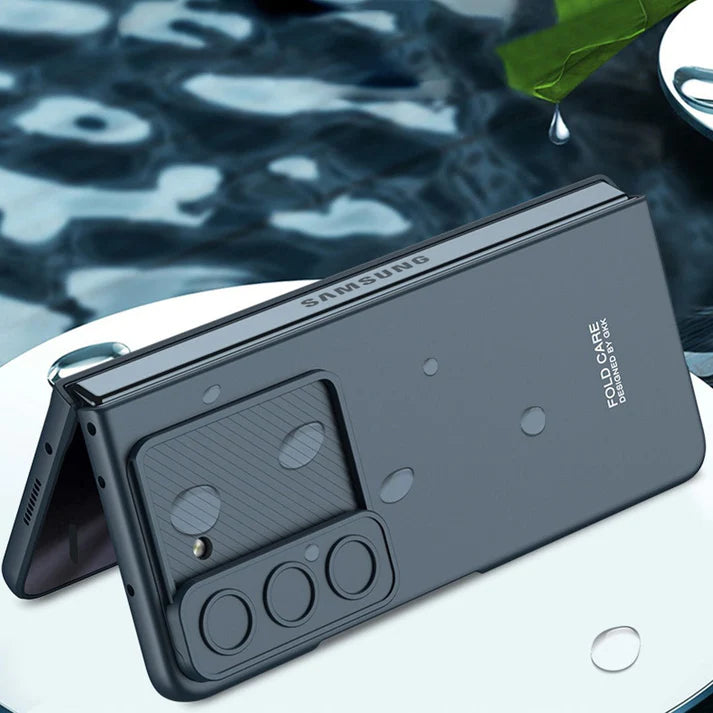 Galaxy Z Fold 5 Sliding Window Camera Protective Hard Shell Case - Black