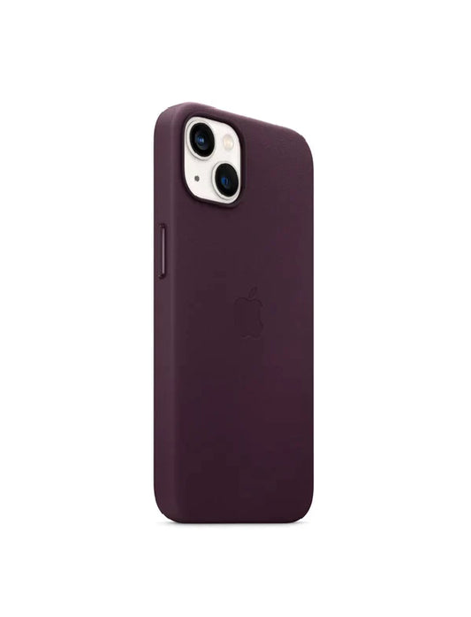 iPhone 14 Max Leather Cover Case - MagSafe Supported - Maroon