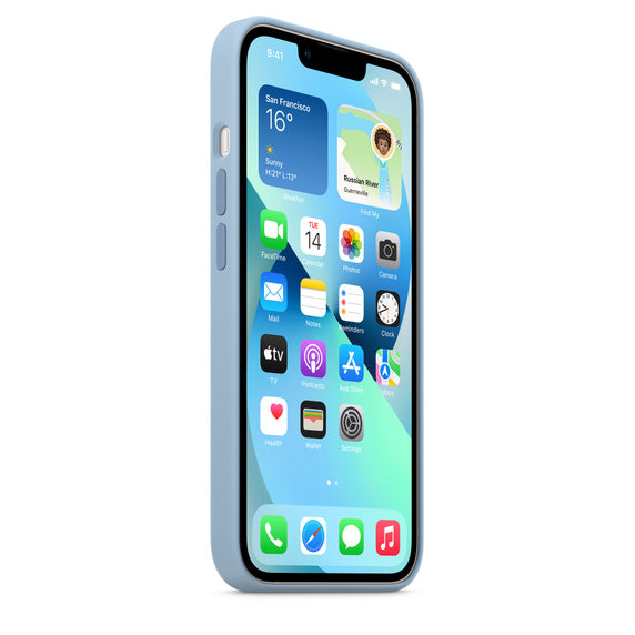 iPhone 13 Liquid Silicon Case with MagSafe - Blue