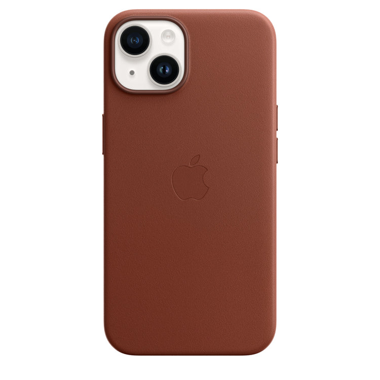 iPhone 14 Max  Leather Cover Case - MagSafe Supported - Brown