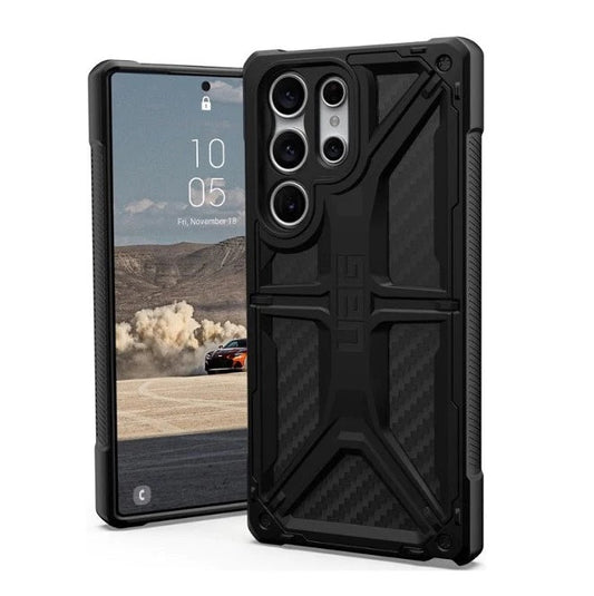 UAG Monarch Carbon Premium Protective Samsung Galaxy S23 Ultra Case-Black