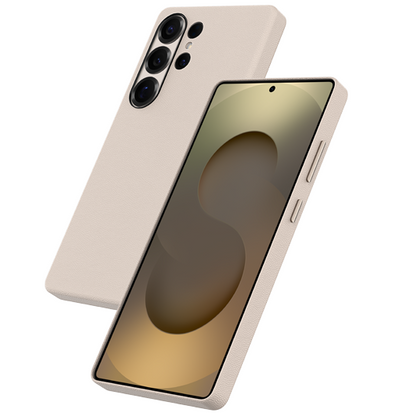 Samsung Galaxy S25 Ultra Kzdoo Noble Series Slim Leather Case - Beige