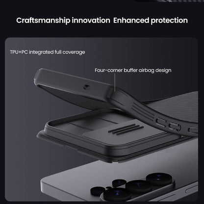 Samsung Galaxy S26 Ultra Nillkin CamShield Pro Slider Camera Protection TPU + PC Case- Black