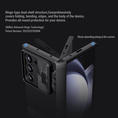 Samsung Galaxy Z Fold6 Nillkin Cam-Shield Pro Case with Kickstand - Black