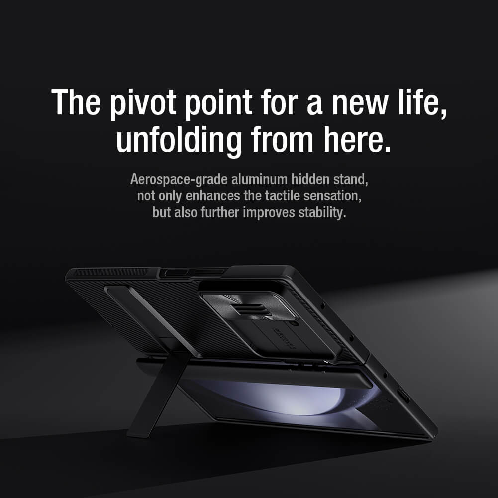 Samsung Galaxy Z Fold6 Nillkin Cam-Shield Pro Case with Kickstand - Black
