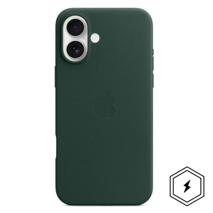 Apple iPhone 16 Leather Back Cover Case with MagSafe - Green