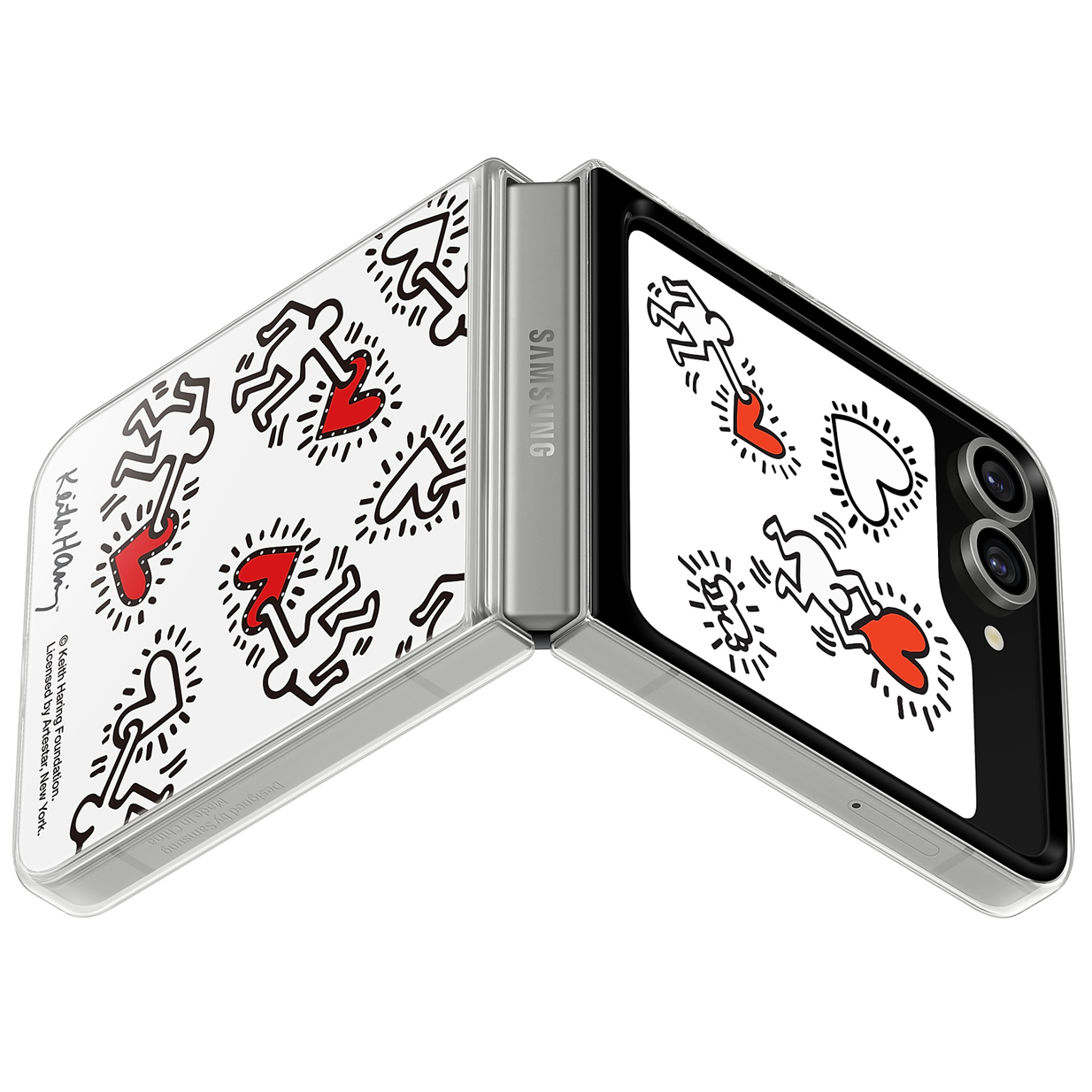 Samsung Galaxy Z Flip6 Flipsuit LED Case Transparent Protective Shell Cover - Clear