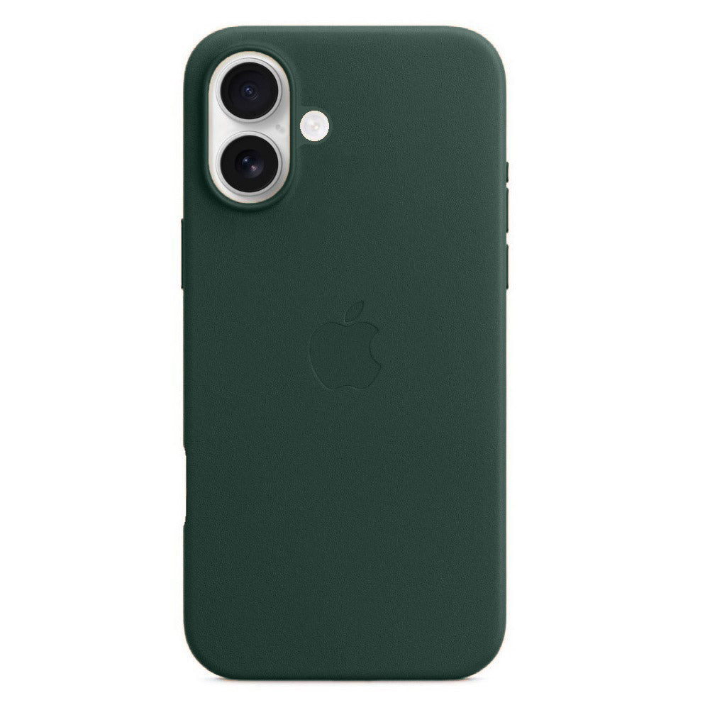 Apple iPhone 16 Plus Leather Back Cover Case - Green