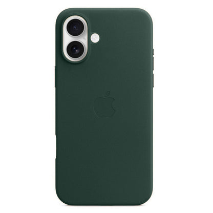 Apple iPhone 16 Plus Leather Back Cover Case - Green