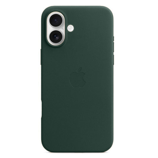 Apple iPhone 16 Plus Leather Back Cover Case - Green