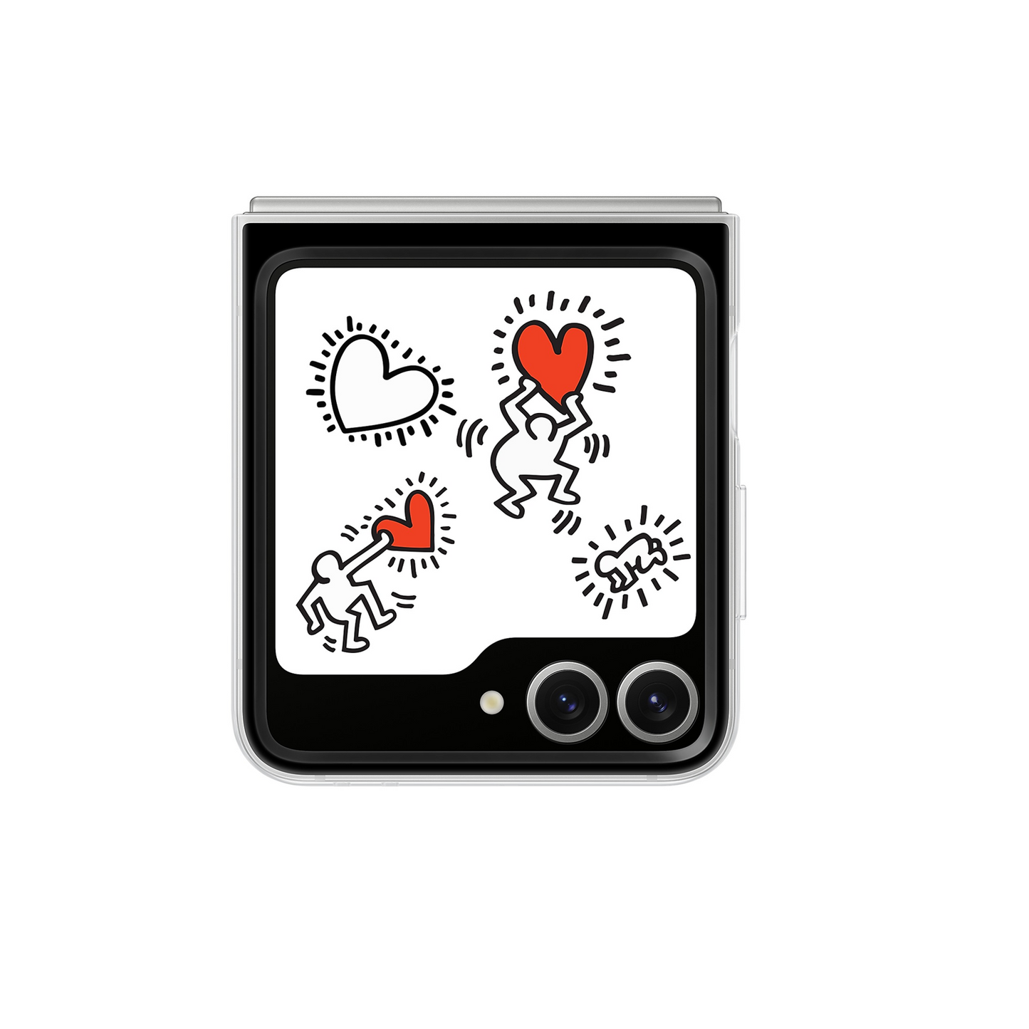 Samsung Galaxy Z Flip6 Flipsuit LED Case Transparent Protective Shell Cover - Clear