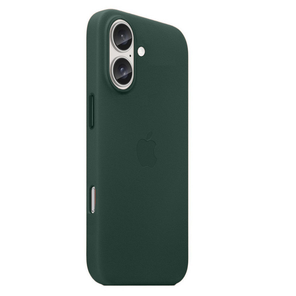Apple iPhone 16 Plus Leather Back Cover Case - Green