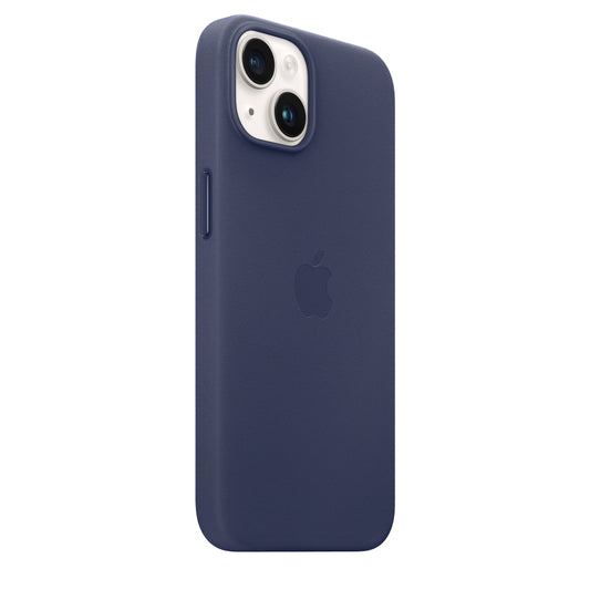 iPhone 13 Leather Back Cover Case with MagSafe - Ink Blue