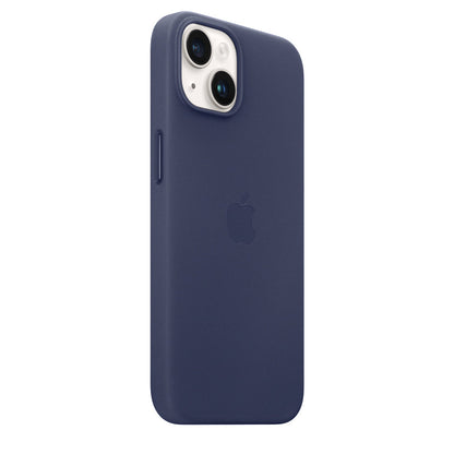 iPhone 14 Plus Leather Case MagSafe Not Supported - Dark Blue