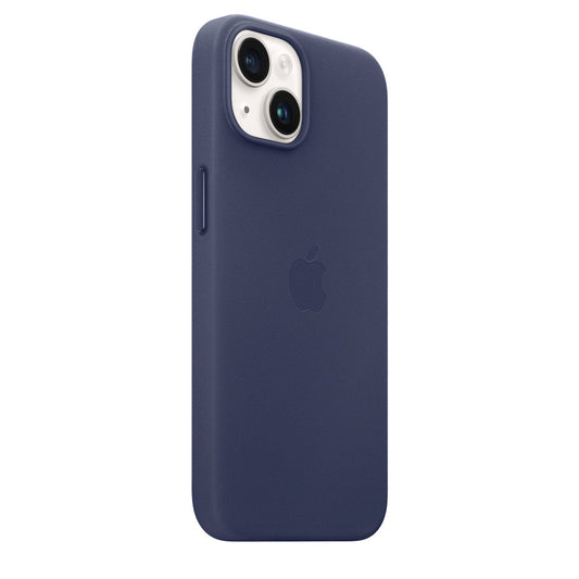 iPhone 14 Plus Leather Case MagSafe Not Supported - Dark Blue