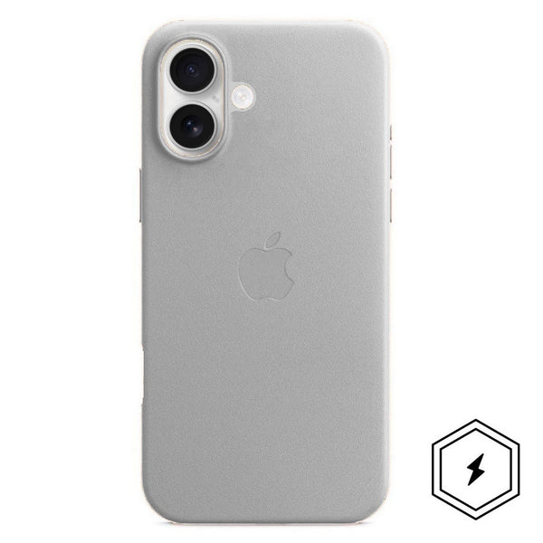 Apple iPhone 16 Leather Back Cover Case with MagSafe -Off White