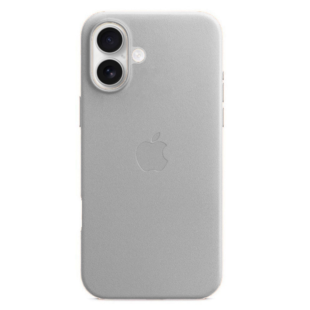 Apple iPhone 16 Leather Back Cover Case - Off White
