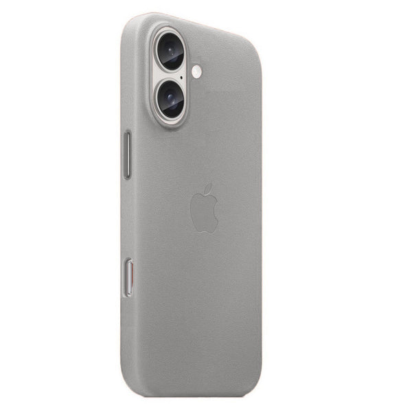 Apple iPhone 16 Leather Back Cover Case - Off White