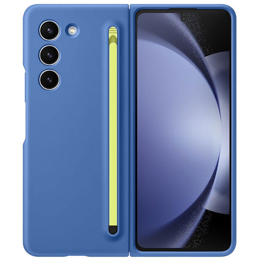 Samsung Galaxy Z Fold 5 Skin Feel Slim Matte Case with Stylus - Blue