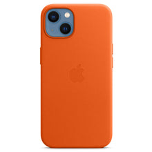 iPhone 13 Leather Case with MagSafe – Orange