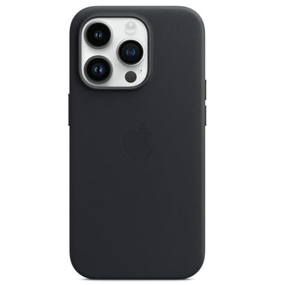 iPhone 14 Pro Max Leather Back Cover Case with MagSafe – Black
