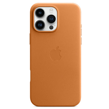 iPhone 16 Pro Max Leather Back Cover Case with MagSafe – Tan