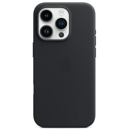 iPhone 15 Pro Max Leather Back Cover Case with MagSafe – Black