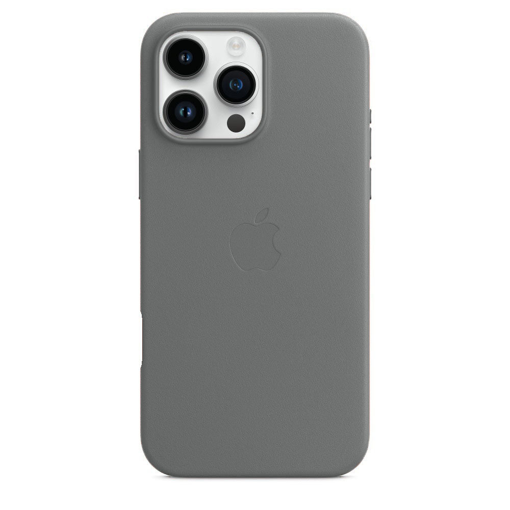 iPhone 16 Pro Leather Case with MagSafe - Gray