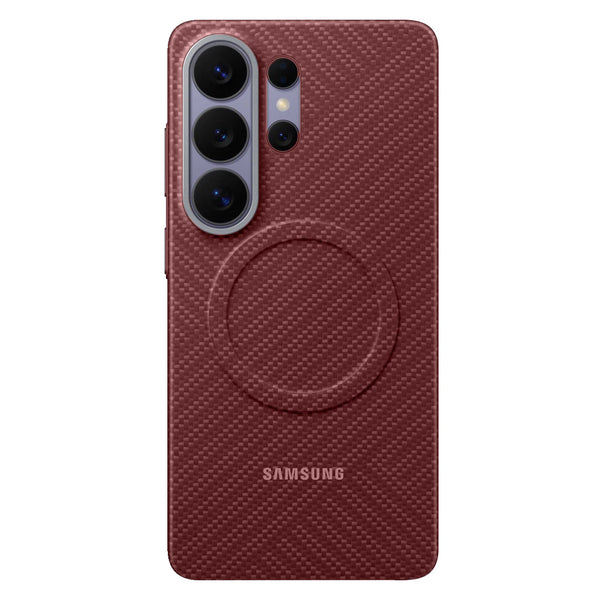 Samsung Galaxy S26 Ultra Carbon Magnet Case, Nano Fiber with Magsafe - Red