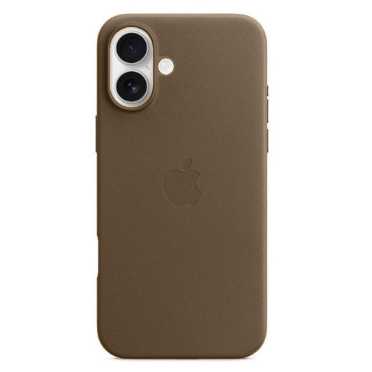 Apple iPhone 16 Plus Leather Back Cover Case - Natural Titanium