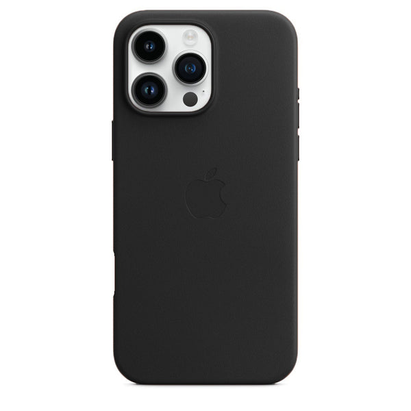 Apple iPhone 16 Pro Leather Back Cover Case - Black