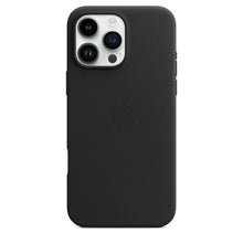 Apple iPhone 16 Pro Leather Back Cover Case - Black