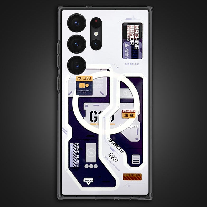 Samsung Galaxy S22 Ultra Zero One G20 Edition Hybrid Shockproof Case with Magsafe - White