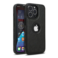 iPhone 13 Pro Classic PU Leather Case with Logo Cut - Black