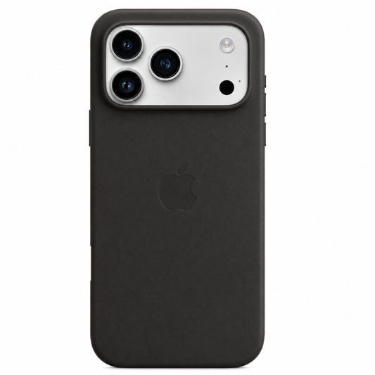 iPhone 17 Pro Max Leather Back Cover Case with MagSafe - Black