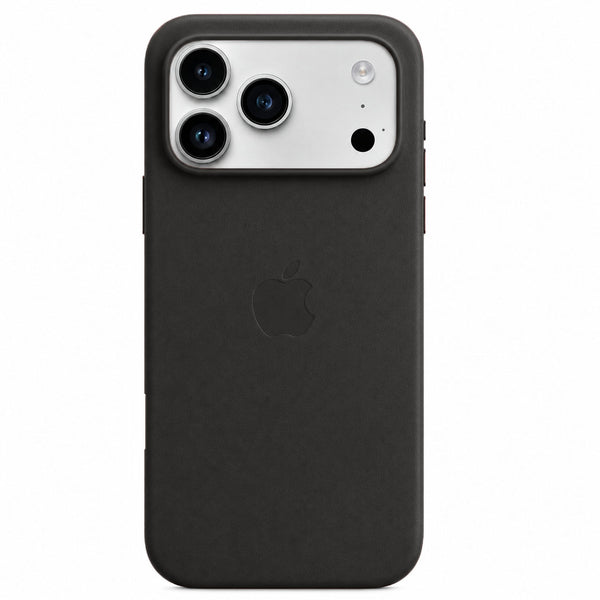 iPhone 17 Pro Max Leather Back Cover Case with MagSafe - Black