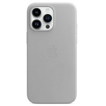 iPhone 13 Pro Leather Back Cover Case with Magsafe - Gray