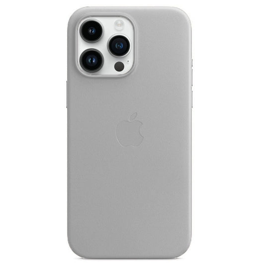iPhone 13 Pro Leather Back Cover Case with Magsafe - Gray