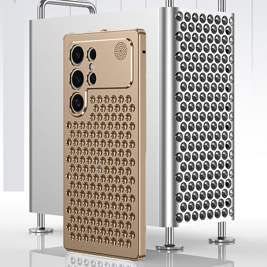 Samsung Galaxy S25 Ultra Full Metal Heat Dissipation Aluminum Cooling Case with Fragrance Aroma - Desert