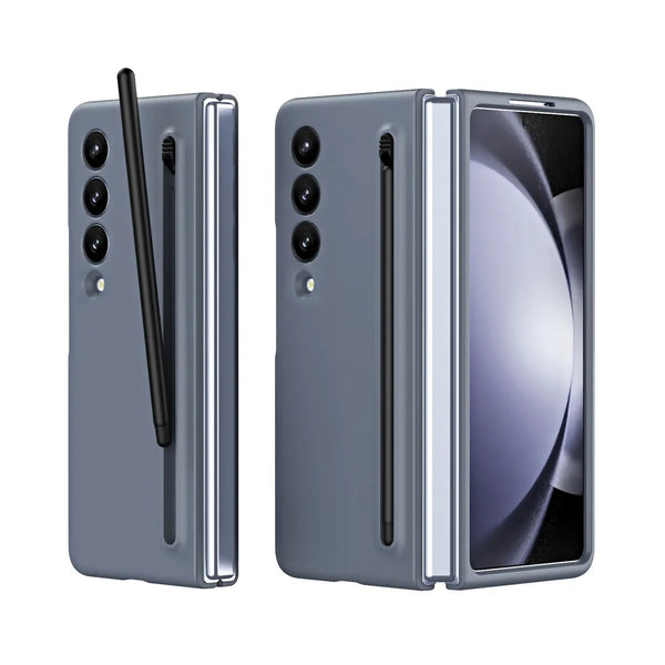 Samsung Galaxy Z Fold4 Integrated Skin Feel Case with S Pen - Gray