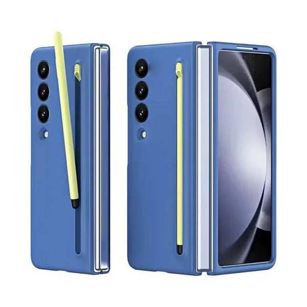 Samsung Galaxy Z Fold4 Integrated Skin Feel Case with S Pen - Blue