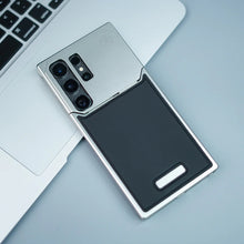 Samsung Galaxy S26 Ultra Frameless Metal Leather Case with Magsafe & Aroma - Black