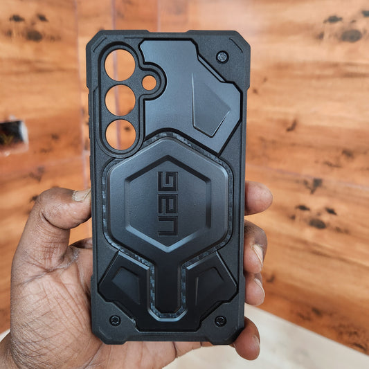 Samsung Galaxy S25 5G UAG Monarch Pro Carbon Protective Armor Case with MagSafe - Black
