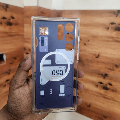 Samsung Galaxy S22 Ultra Zero One G20 Edition Hybrid Shockproof Case with Magsafe - White