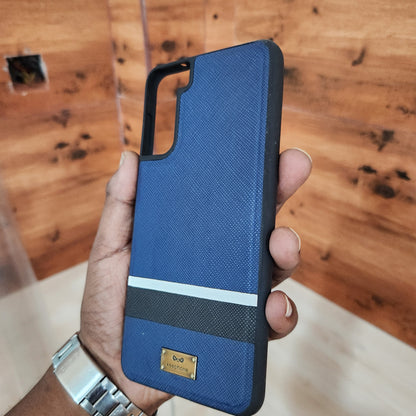 Samsung Galaxy S21 Plus Slim Profile Vegan Leather Case - Blue